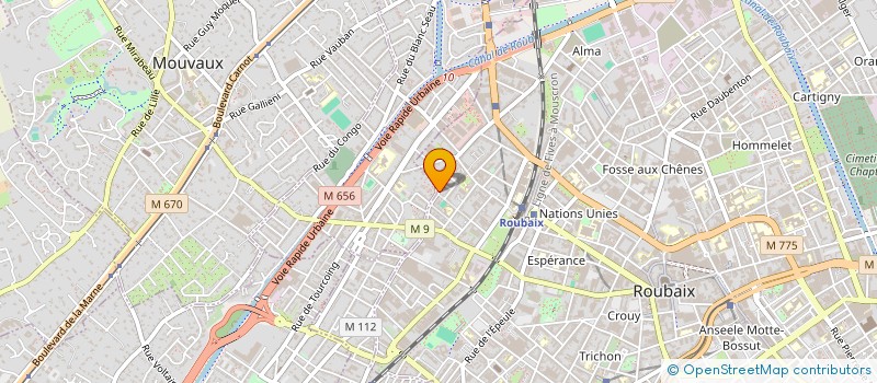 localisation de l'entreprise SCI CL3  ROUBAIX