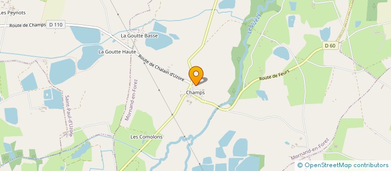 localisation de l'entreprise SCI CLAA  MORNAND-EN-FOREZ