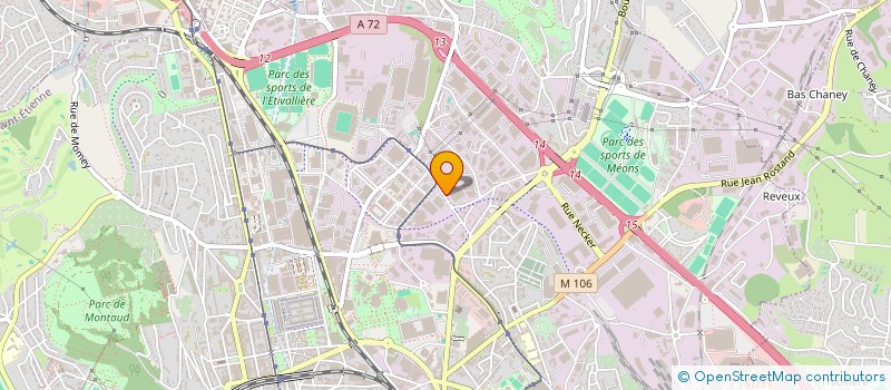 localisation de l'entreprise SCI CLACERO  SAINT-ETIENNE