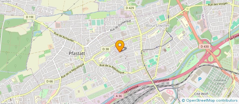 localisation de l'entreprise SCI CLAD  RICHWILLER