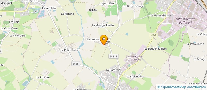 localisation de l'entreprise SCI CLADDY  SAINT-HILAIRE-DE-CLISSON