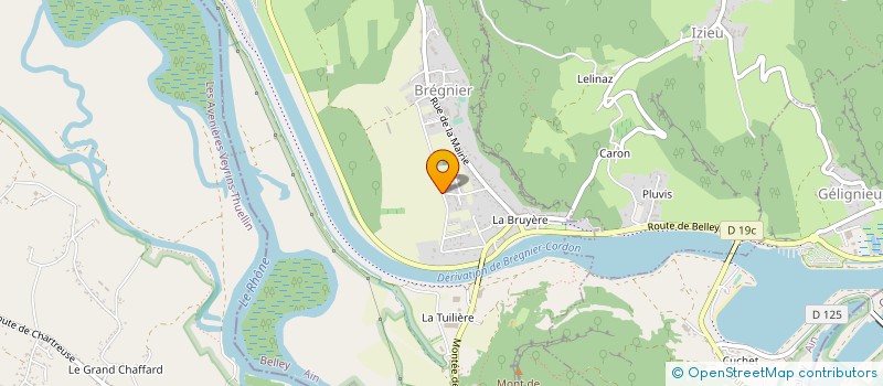 localisation de l'entreprise SCI CLADRI  BREGNIER-CORDON