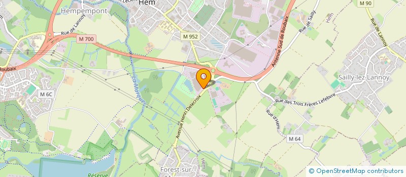 localisation de l'entreprise SCI CLAEYS-OUDART 1  HEM