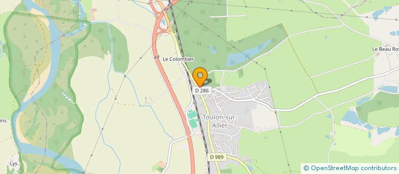 localisation de l'entreprise SCI CLAFAU  YZEURE