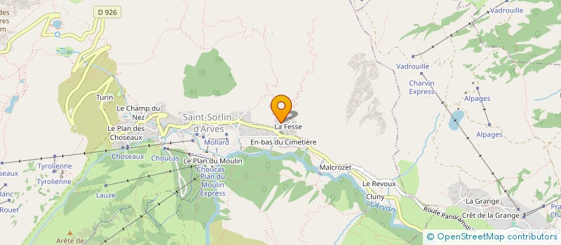 localisation de l'entreprise SCI CLAFORET  SAINT SORLIN D'ARVES