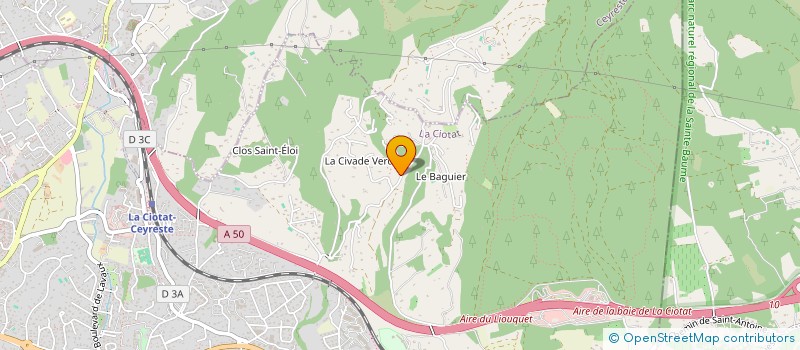 localisation de l'entreprise SCI CLAFOUTIS  LA CIOTAT