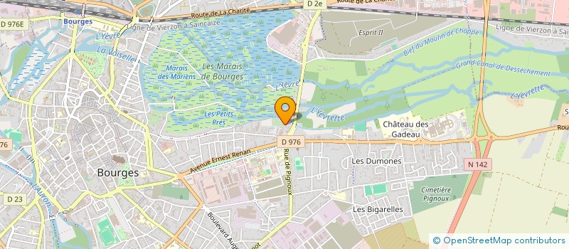 localisation de l'entreprise SCI CLAG  BOURGES