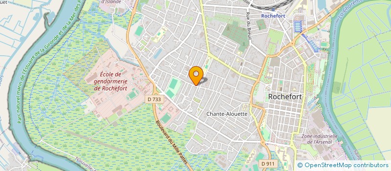 localisation de l'entreprise SCI CLAGIMINI  ROCHEFORT