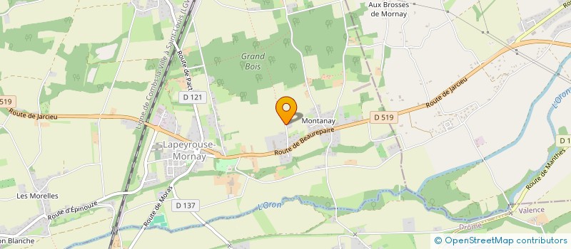 localisation de l'entreprise SCI CLAHRA  LAPEYROUSE-MORNAY