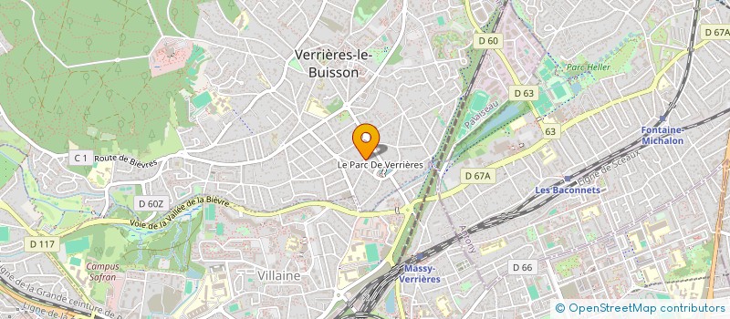localisation de l'entreprise SCI CLAICED à VERRIERES-LE-BUISSON