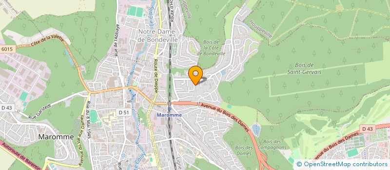 localisation de l'entreprise SCI CLAIMAIN  NOTRE-DAME-DE-BONDEVILLE