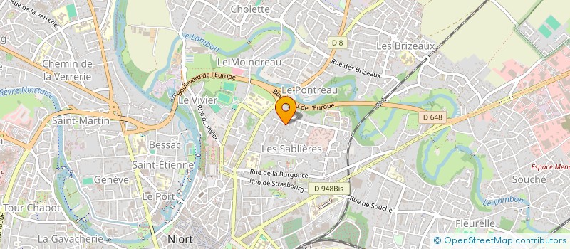 localisation de l'entreprise SCI CLAIMAT  NIORT