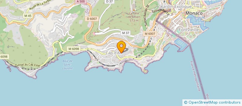 localisation de l'entreprise SCI CLAIR AZUR à CAP-D'AIL
