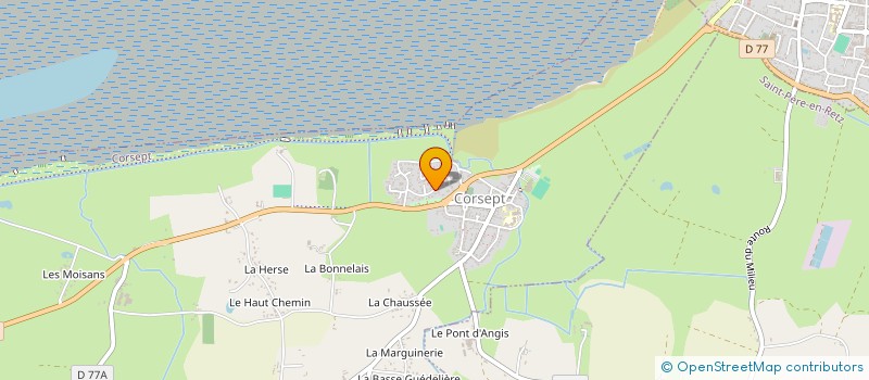 localisation de l'entreprise SCI CLAIR DE LUNE  CORSEPT