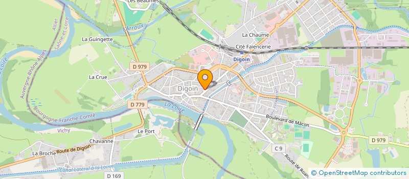 localisation de l'entreprise SCI CLAIR DE LUNE  DIGOIN