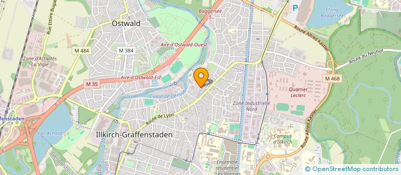 localisation de l'entreprise SCI CLAIR DE LUNE  ILLKIRCH-GRAFFENSTADEN