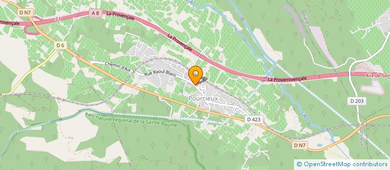 localisation de l'entreprise SCI CLAIR LOGIS  POURCIEUX