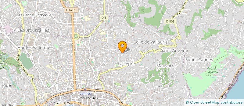 localisation de l'entreprise SCI CLAIR MATIN à CANNES