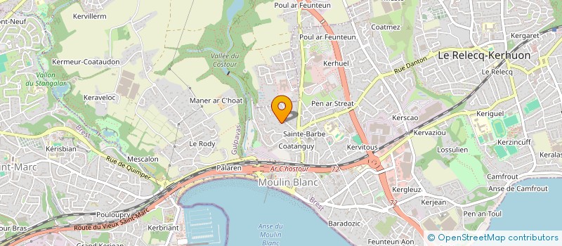 localisation de l'entreprise SCI CLAIR OBSCUR  LE RELECQ-KERHUON