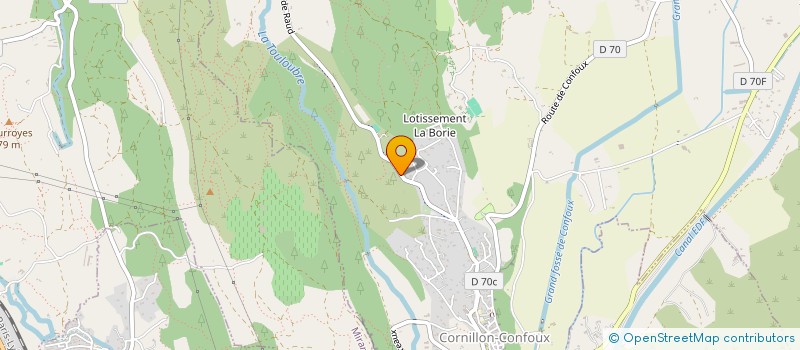 localisation de l'entreprise SCI CLAIR SOLEIL à CORNILLON-CONFOUX