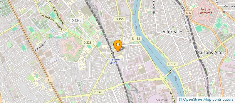 localisation de l'entreprise SCI CLAIRDAVIZ  VITRY-SUR-SEINE