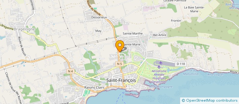 localisation de l'entreprise SCI CLAIRDEL à SAINT-FRANCOIS