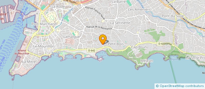 localisation de l'entreprise SCI CLAIRE à TOULON