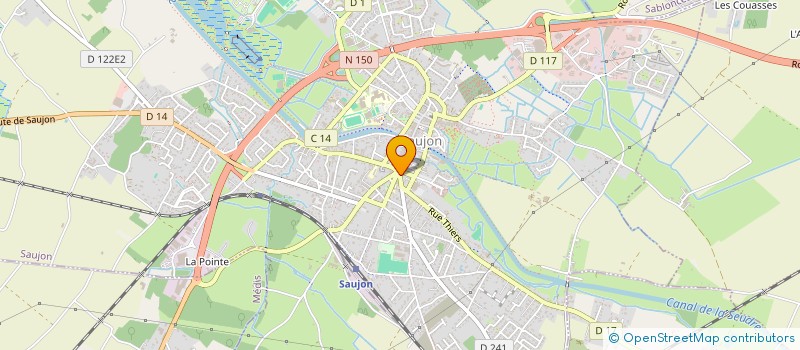 localisation de l'entreprise SCI CLAIRE  SAUJON