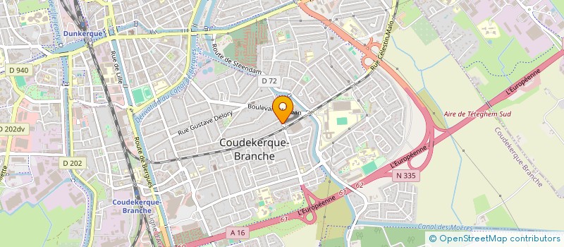 localisation de l'entreprise SCI CLAIRE  COUDEKERQUE-BRANCHE