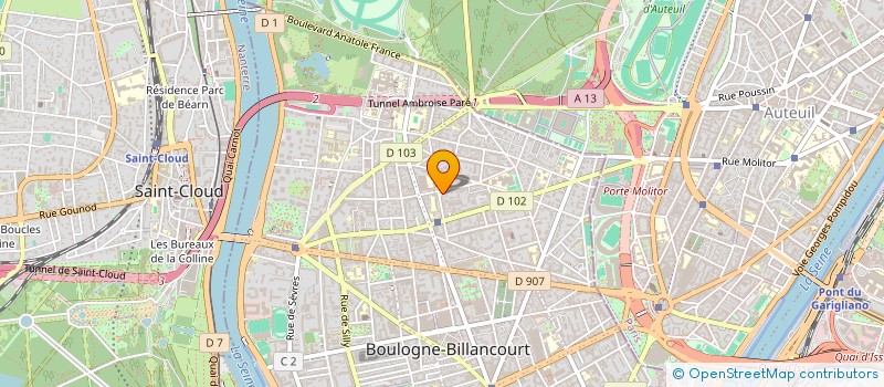 localisation de l'entreprise SCI CLAIRE  BOULOGNE-BILLANCOURT