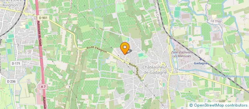 localisation de l'entreprise SCI CLAIRE  CHATEAUNEUF-DE-GADAGNE