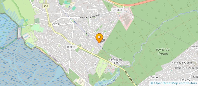 localisation de l'entreprise SCI CLAIRE CELINE  ARES