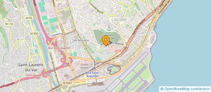localisation de l'entreprise SCI CLAIRE ELENA à NICE