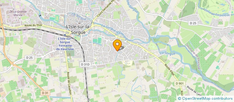 localisation de l'entreprise SCI CLAIRE MARIE  L'ISLE-SUR-LA-SORGUE