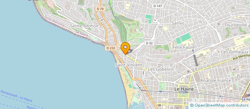 localisation de l'entreprise SCI CLAIRE PLAGE à LE HAVRE