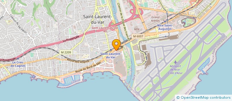 localisation de l'entreprise SCI CLAIREFONTAINE à SAINT-LAURENT-DU-VAR