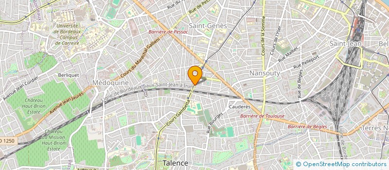 localisation de l'entreprise SCI CLAIREFONTAINE  TALENCE