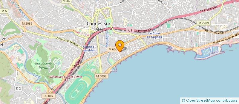 localisation de l'entreprise SCI CLAIREFONTAINE à CAGNES-SUR-MER