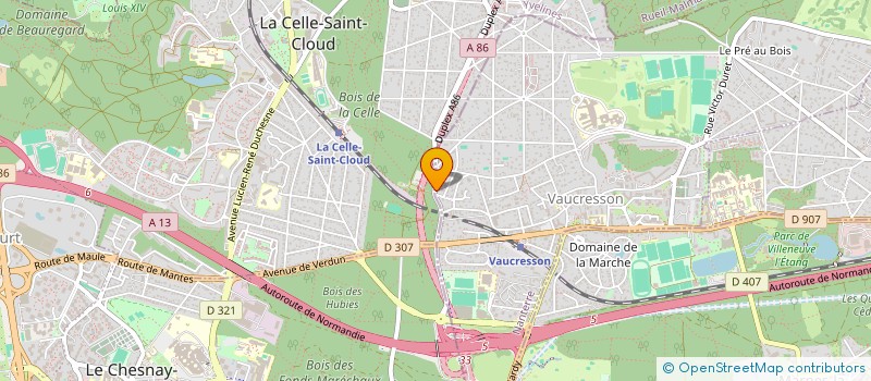 localisation de l'entreprise SCI CLAIRELENE à VAUCRESSON