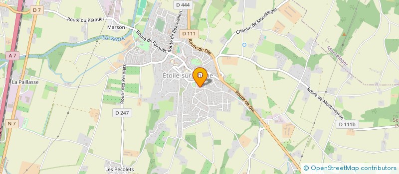 localisation de l'entreprise SCI CLAIREVEYLLE  ETOILE-SUR-RHONE