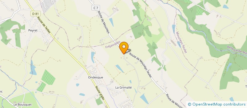 localisation de l'entreprise SCI CLAIRFONT  FREJAIROLLES