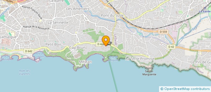 localisation de l'entreprise SCI CLAIRIANE  TOULON