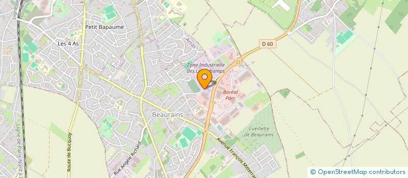 localisation de l'entreprise SCI CLAIRISSIMMO  BEAURAINS