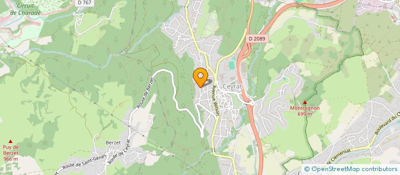 localisation de l'entreprise SCI CLAIRJEAN  CEYRAT