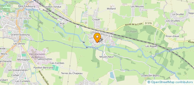 localisation de l'entreprise SCI CLAIRMAIN  SAINT-JEAN-SUR-VEYLE