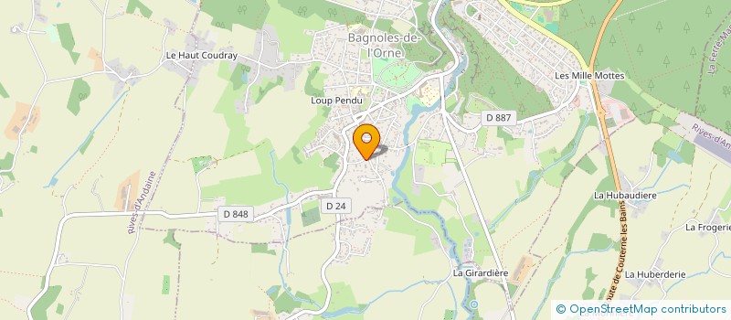 localisation de l'entreprise SCI CLAIRMONT à BAGNOLES-DE-L'ORNE-NORMANDIE