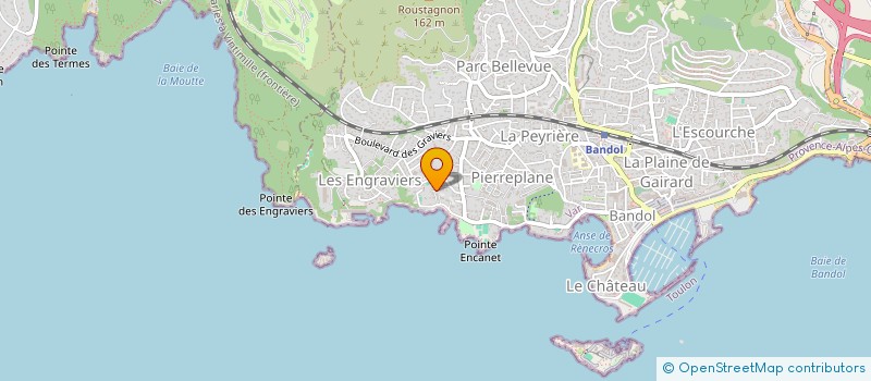 localisation de l'entreprise SCI CLAIROM à BANDOL