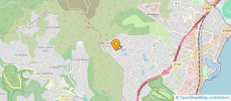 localisation de l'entreprise SCI CLAIRON  VILLENEUVE-LOUBET