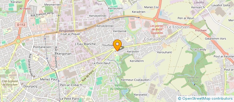 localisation de l'entreprise SCI CLAIRTHE  GUIPAVAS