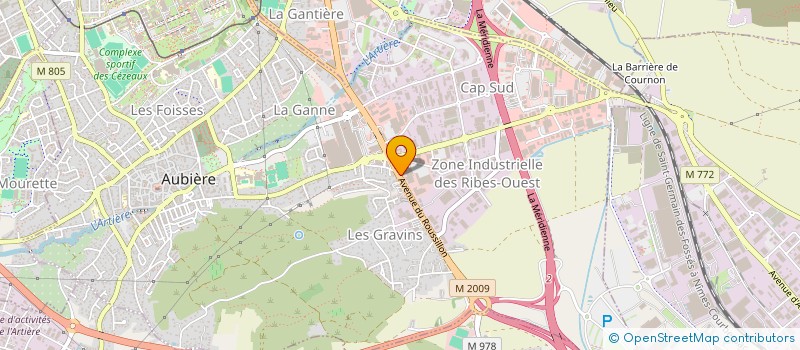 localisation de l'entreprise SCI CLAIRVI  AUBIERE